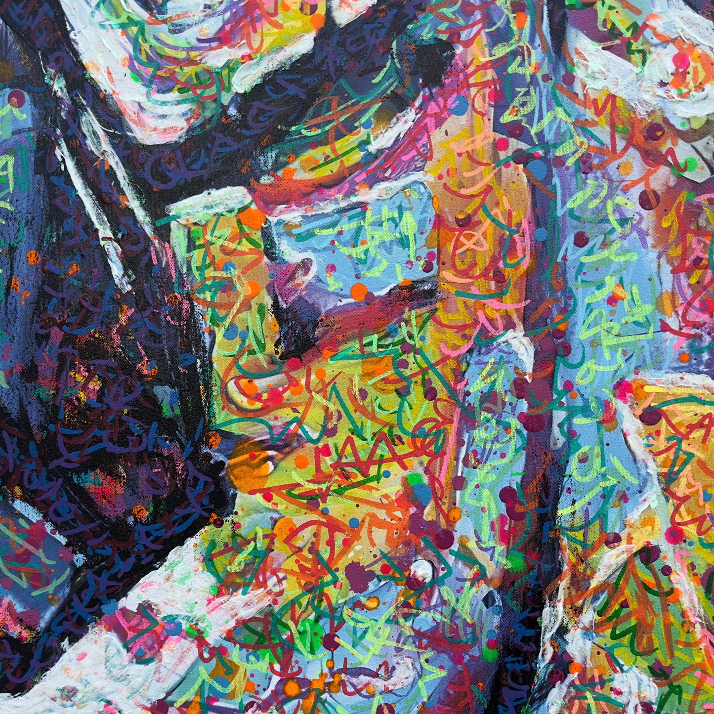 Painting: Naked 100x130 cm / 40x52 in with AR