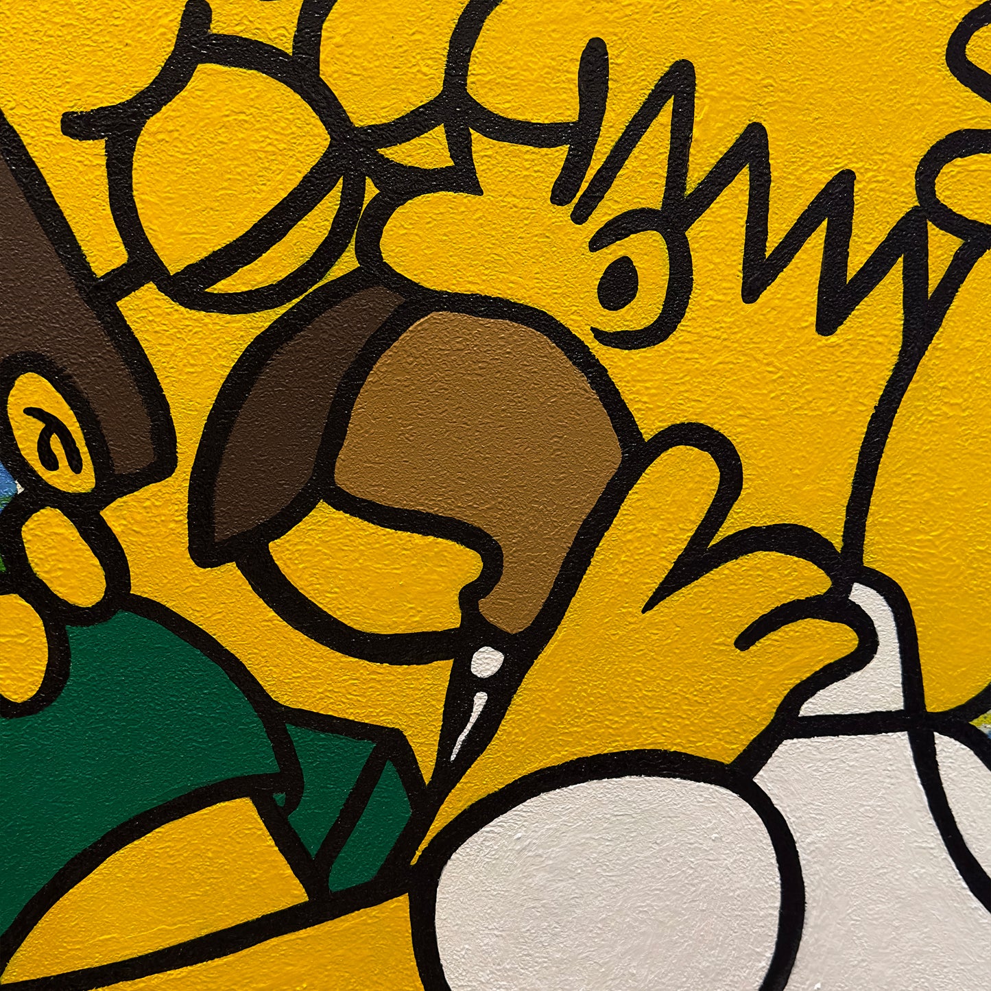 Painting: Yellow Love 100x100 cm / 40x40 in with AR