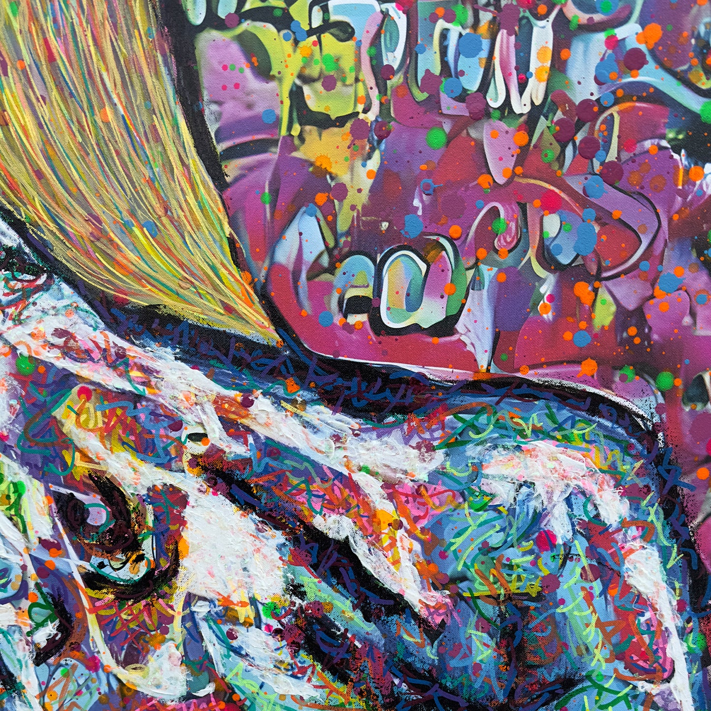 Painting: Naked 100x130 cm / 40x52 in with AR
