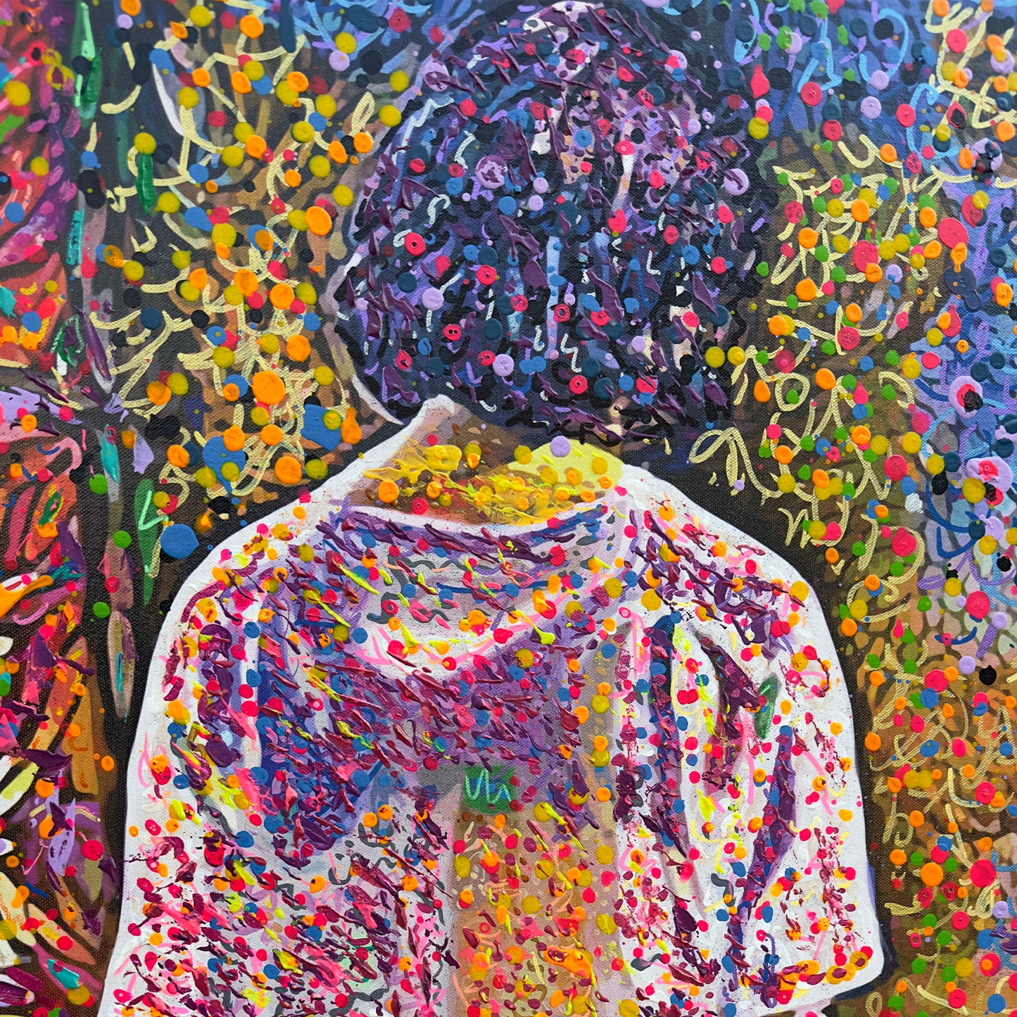 Painting: Now what? 100x130 cm / 40x52 in with AR