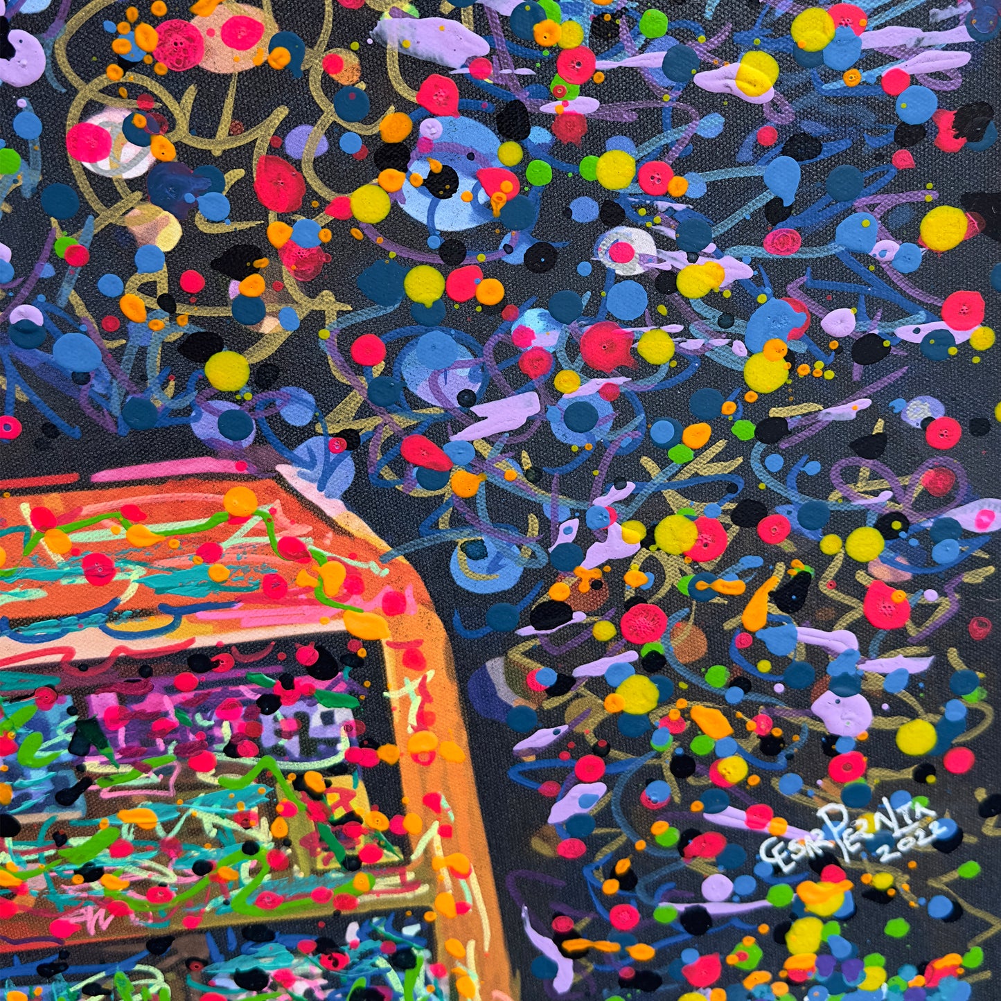 Painting: Now what? 100x130 cm / 40x52 in with AR