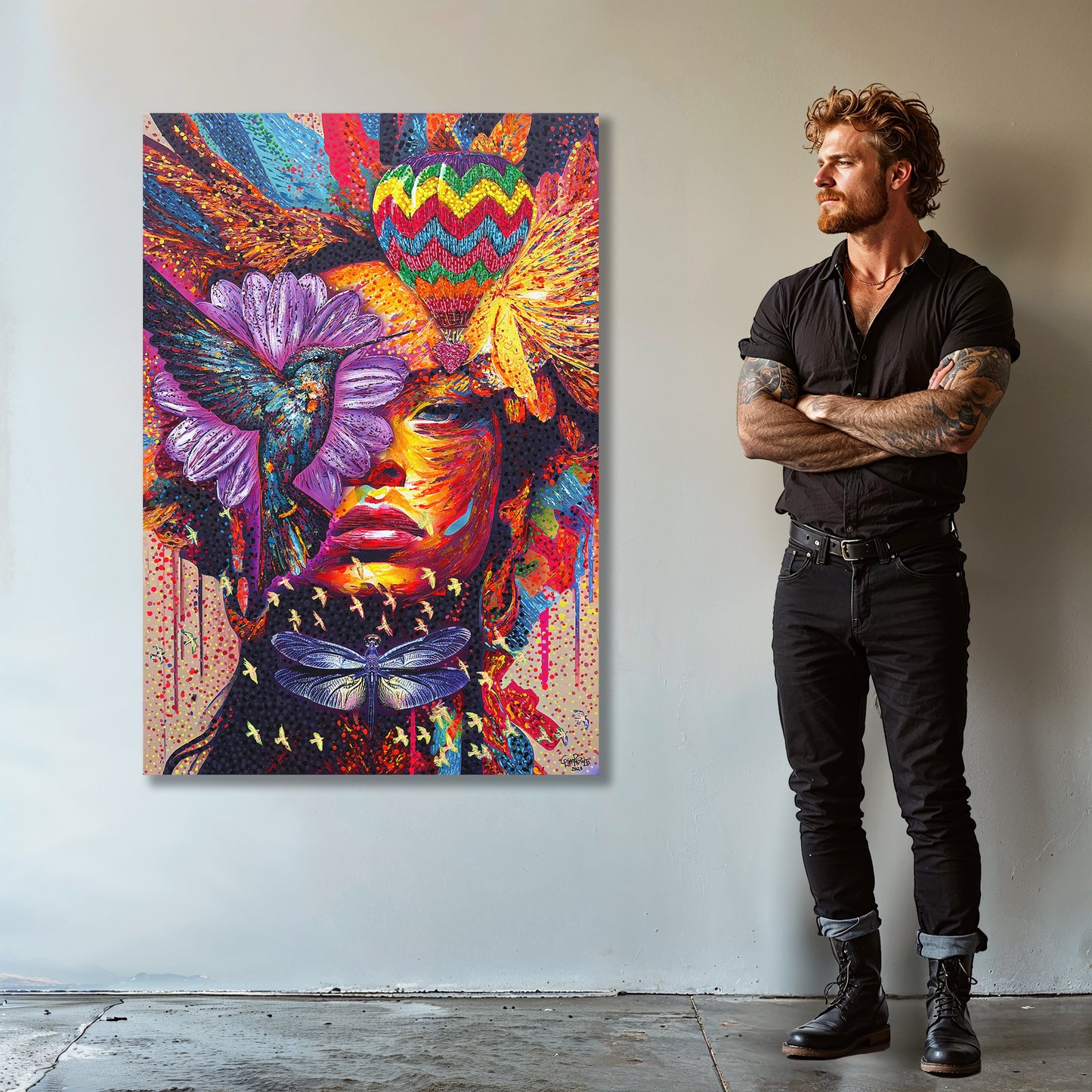 Painting: New Beginnings 90x135 cm / 36x54 in