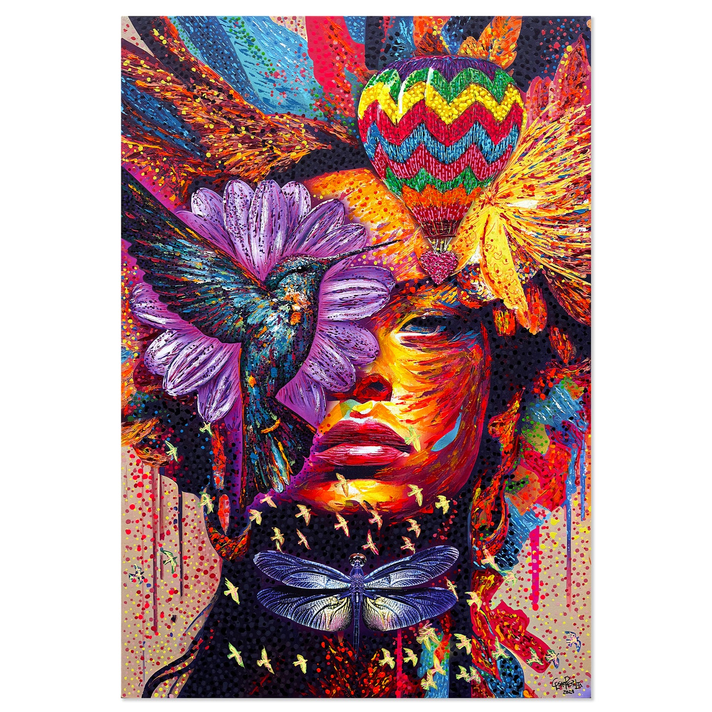 Painting: New Beginnings 90x135 cm / 36x54 in