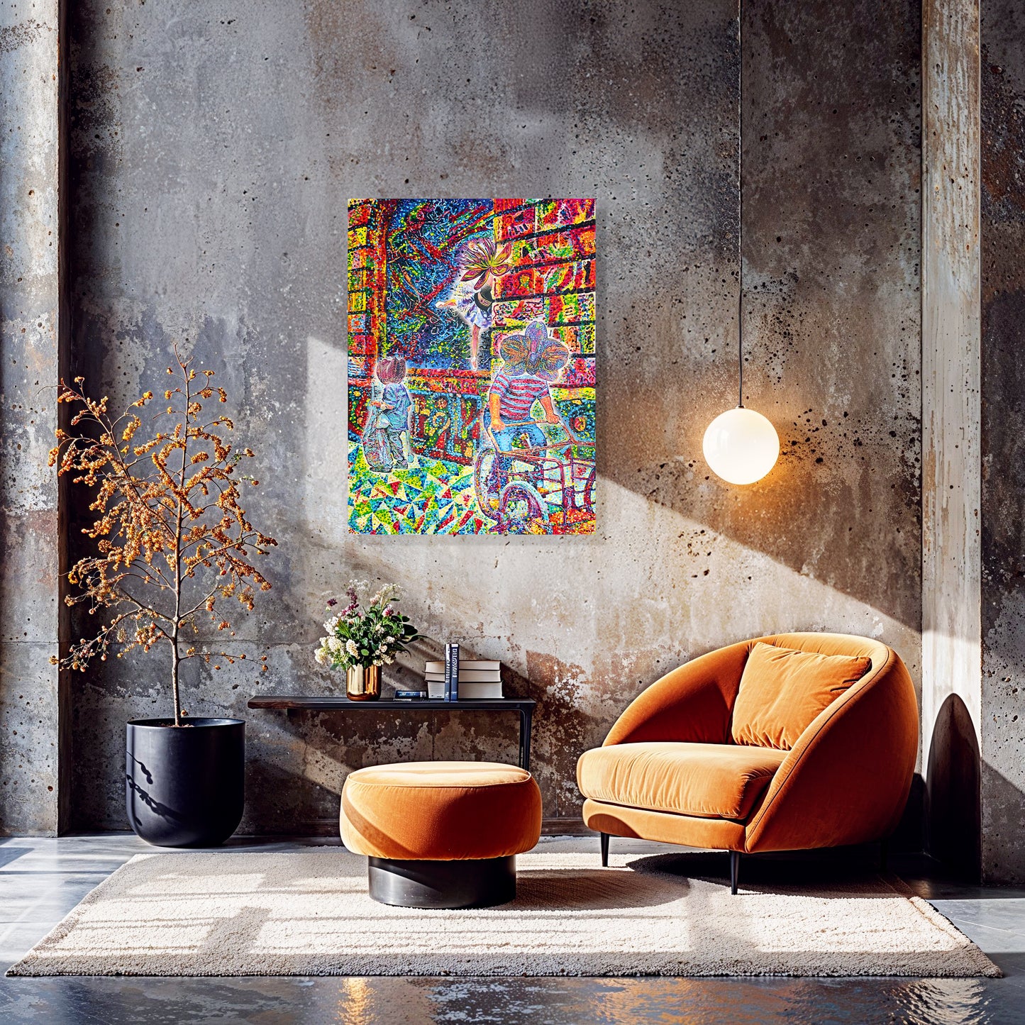 Painting: Brief Coincidences 90x135 cm / 36x54 in
