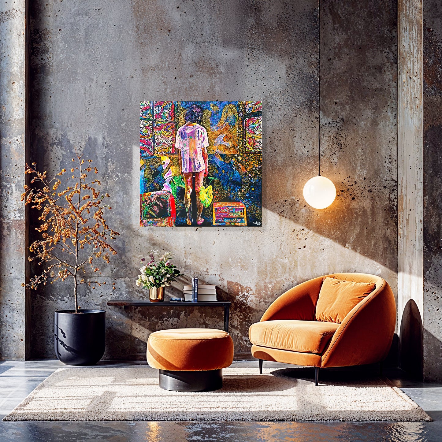 Painting: Now what? 100x130 cm / 40x52 in with AR