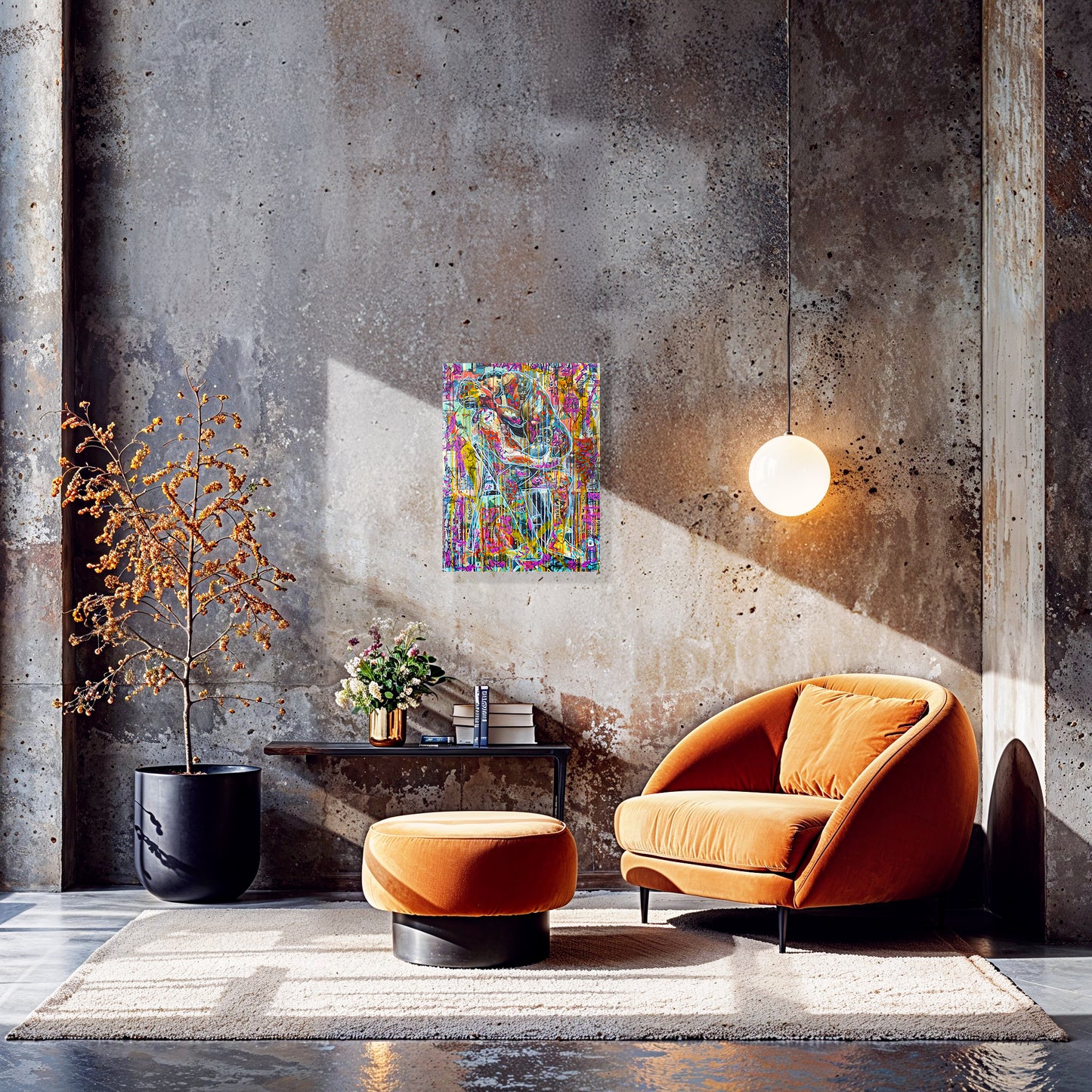 Painting: Reunited 60x80 cm / 24x32 in with AR