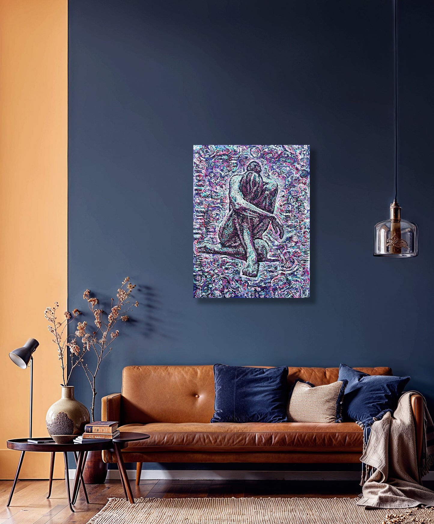 Painting: Never defeated 100x130 cm / 40x52 in with AR