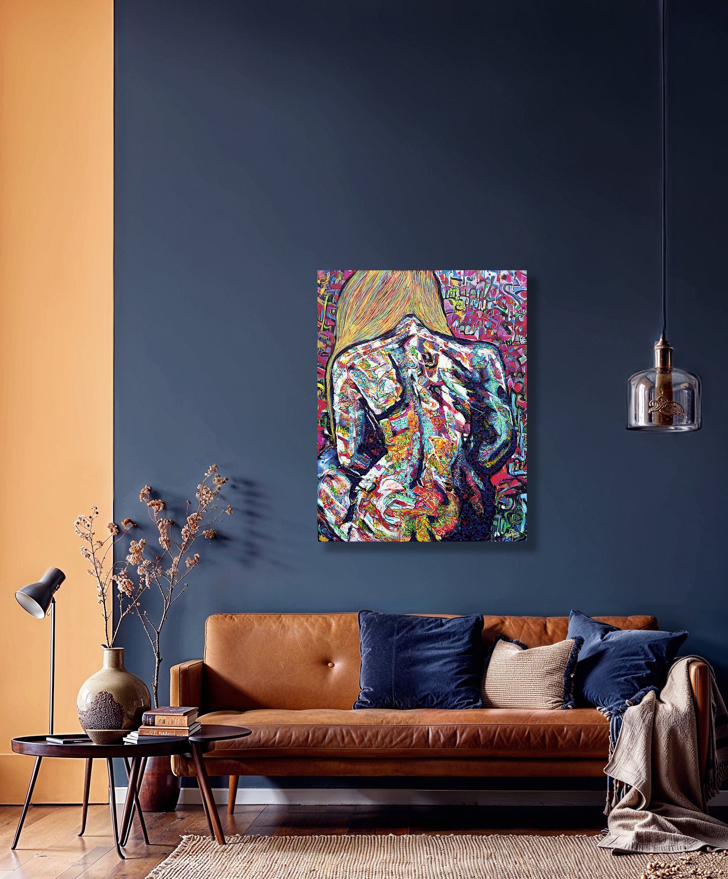 Painting: Naked 100x130 cm / 40x52 in with AR