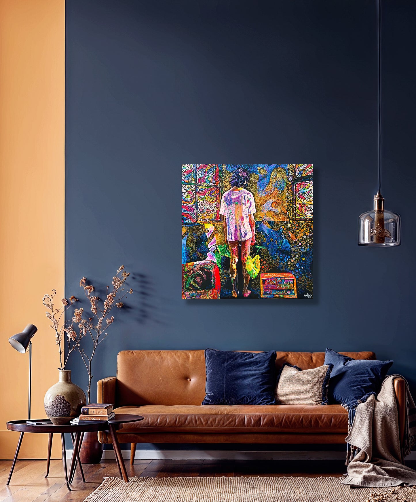 Painting: Now what? 100x130 cm / 40x52 in with AR