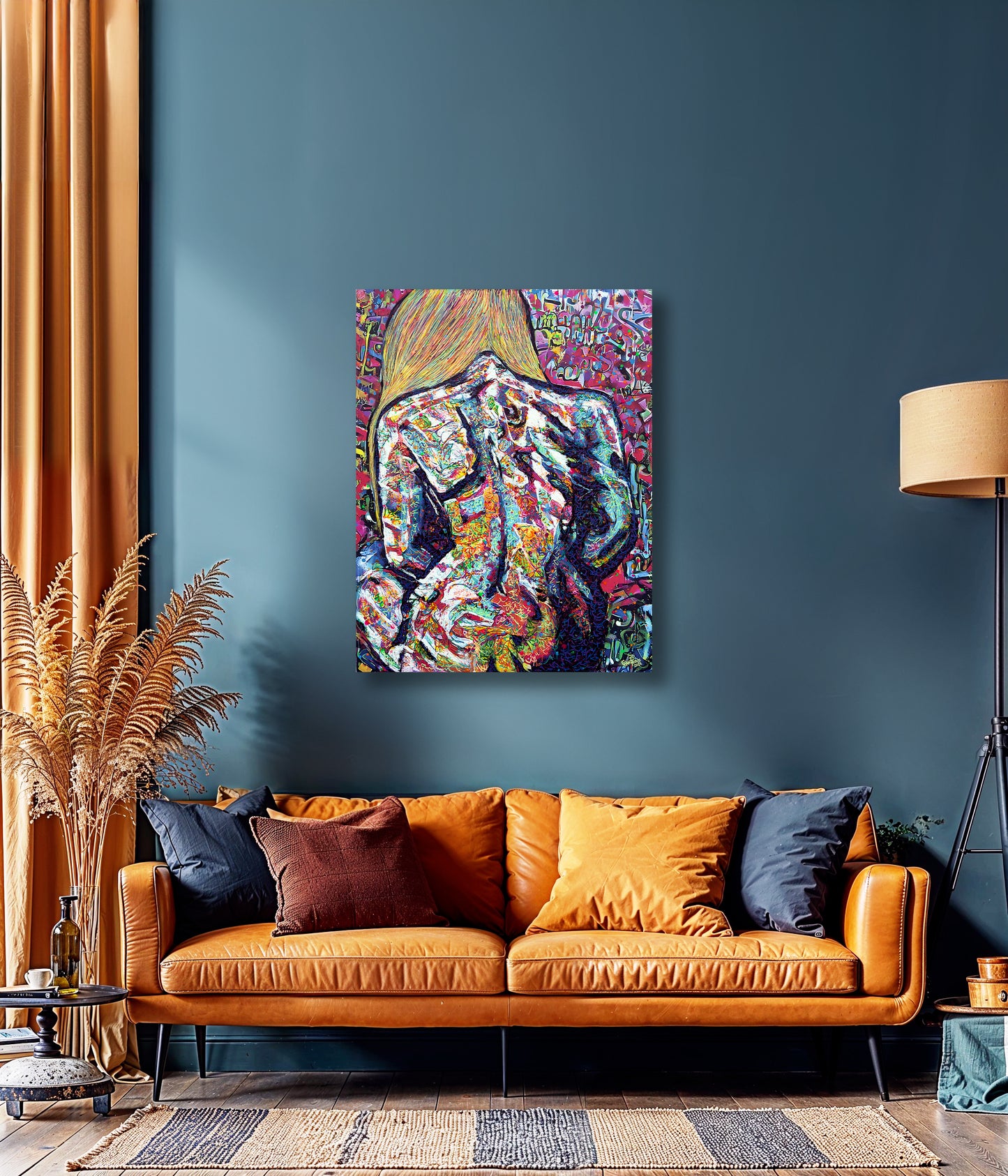Painting: Naked 100x130 cm / 40x52 in with AR
