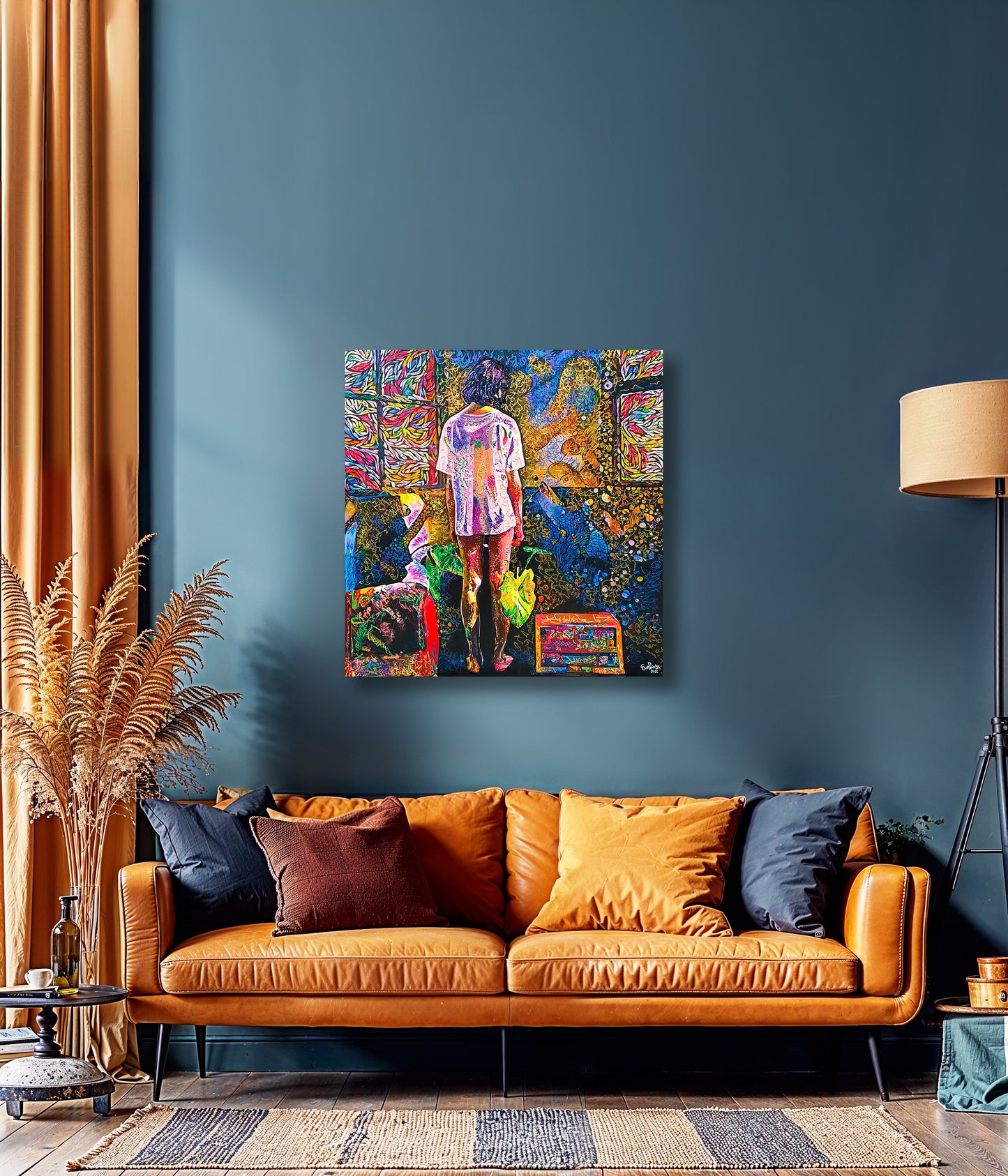 Painting: Now what? 100x130 cm / 40x52 in with AR