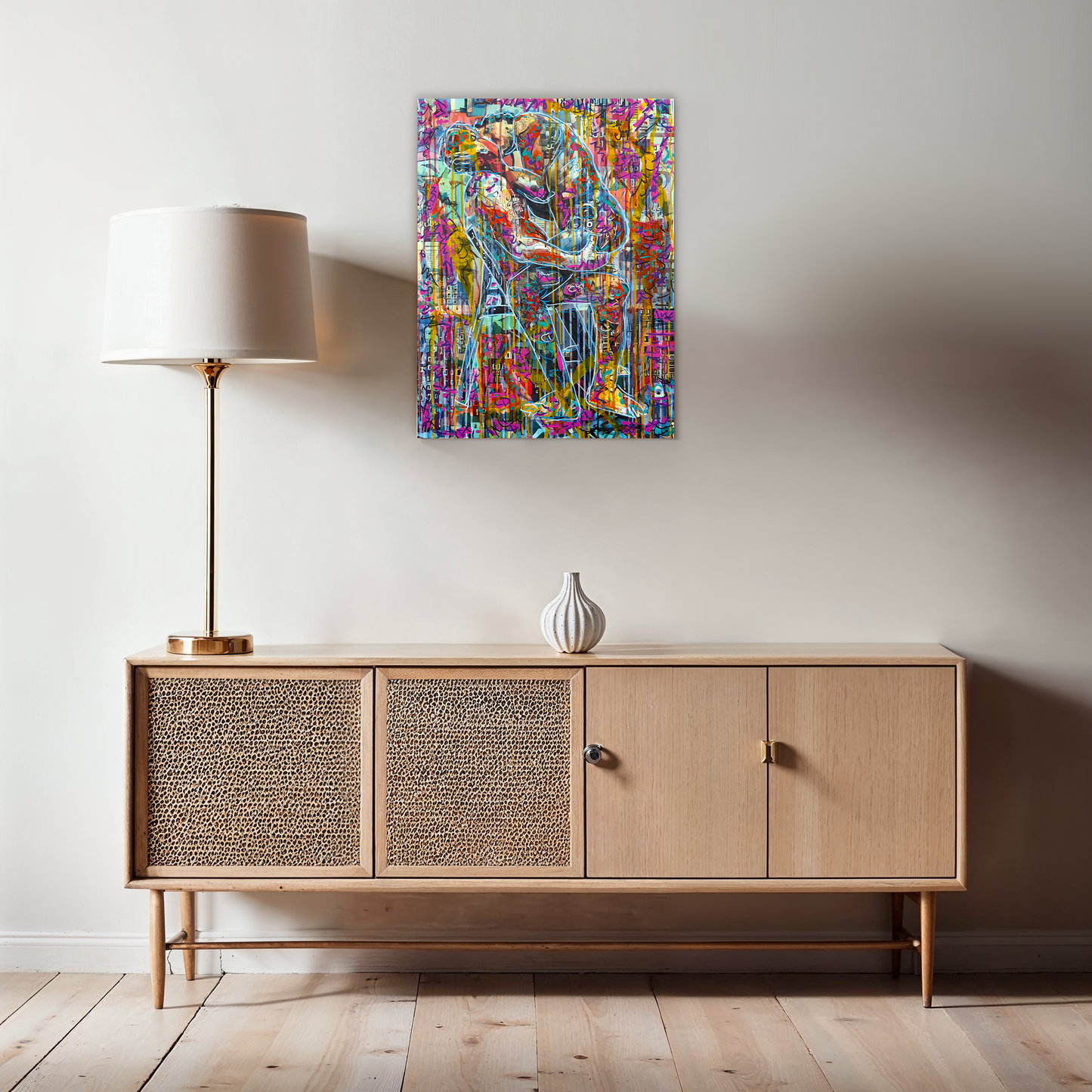 Painting: Reunited 60x80 cm / 24x32 in with AR