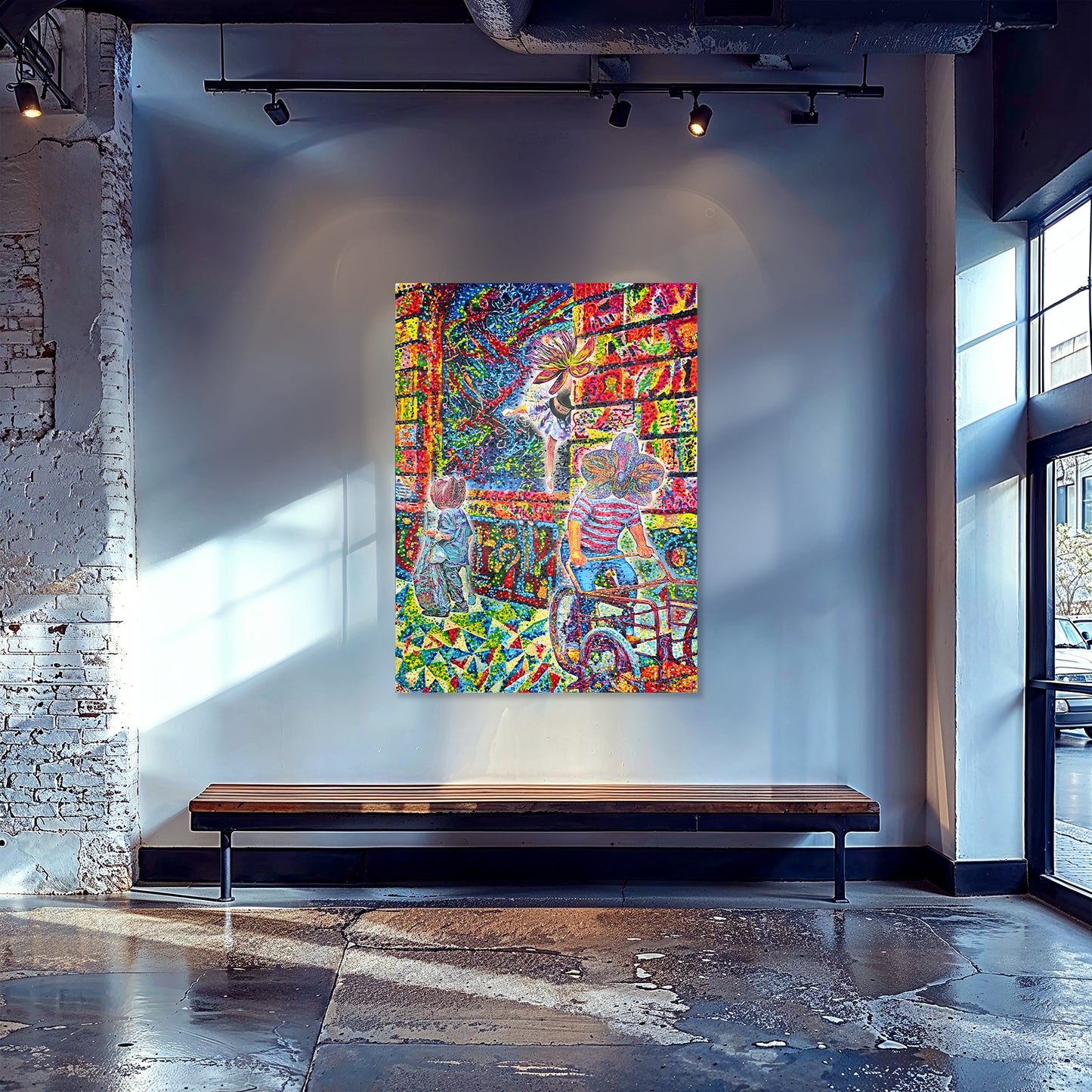 Painting: Brief Coincidences 90x135 cm / 36x54 in