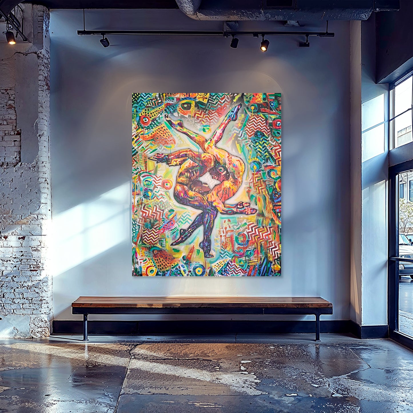 Painting: Complementary 130x160 cm / 52x64 in with AR