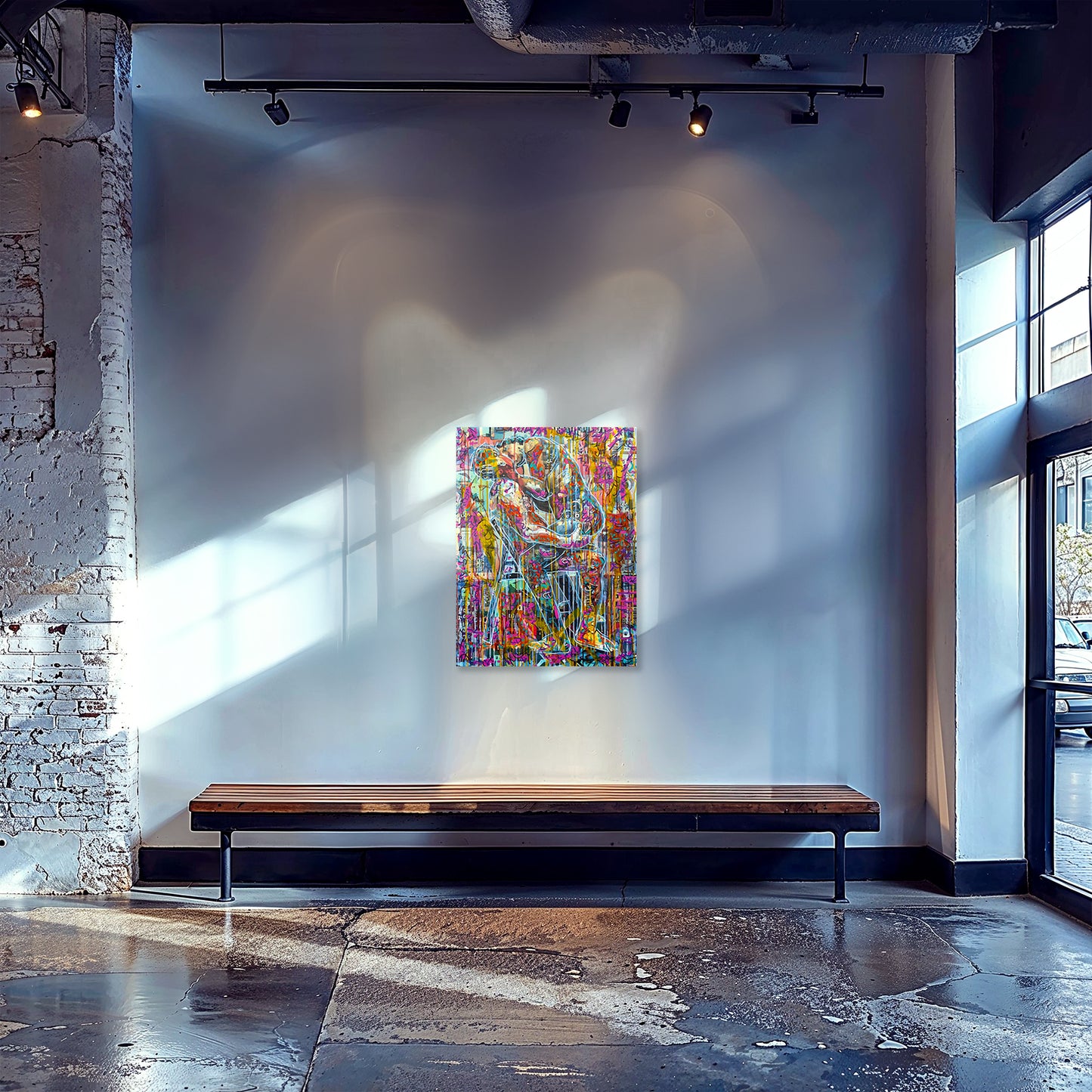 Painting: Reunited 60x80 cm / 24x32 in with AR