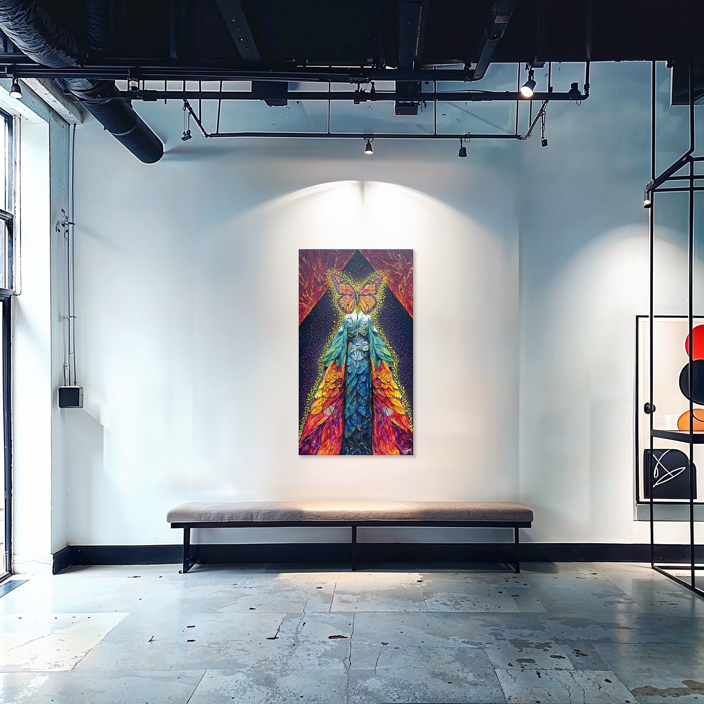 Painting: Butterfly Goddess 75x135 cm / 30x54 in