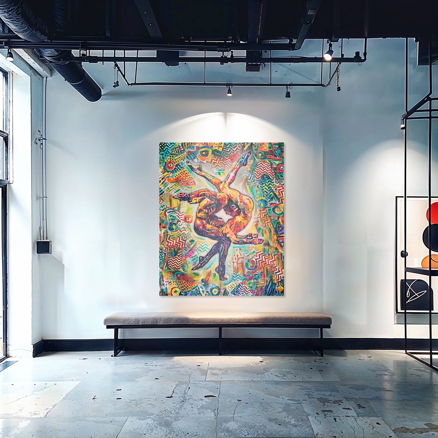 Painting: Complementary 130x160 cm / 52x64 in with AR
