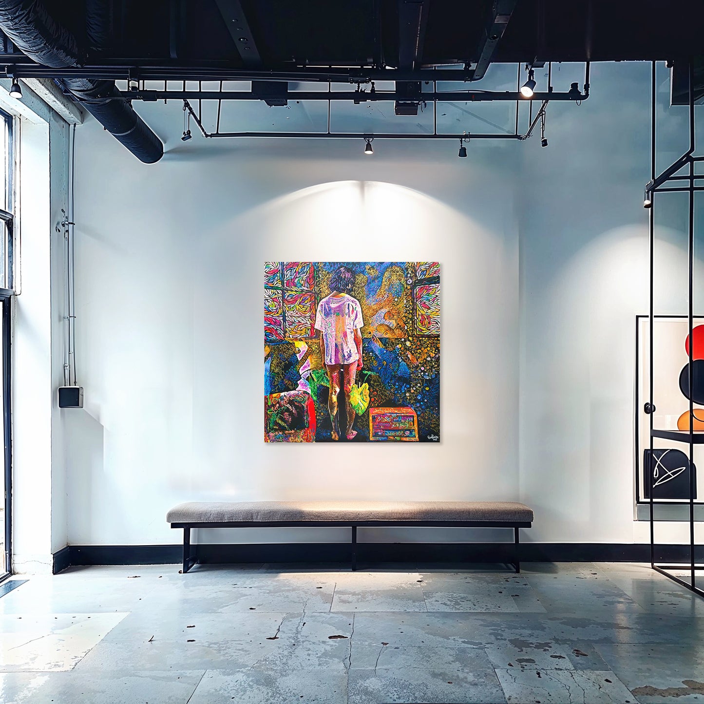 Painting: Now what? 100x130 cm / 40x52 in with AR