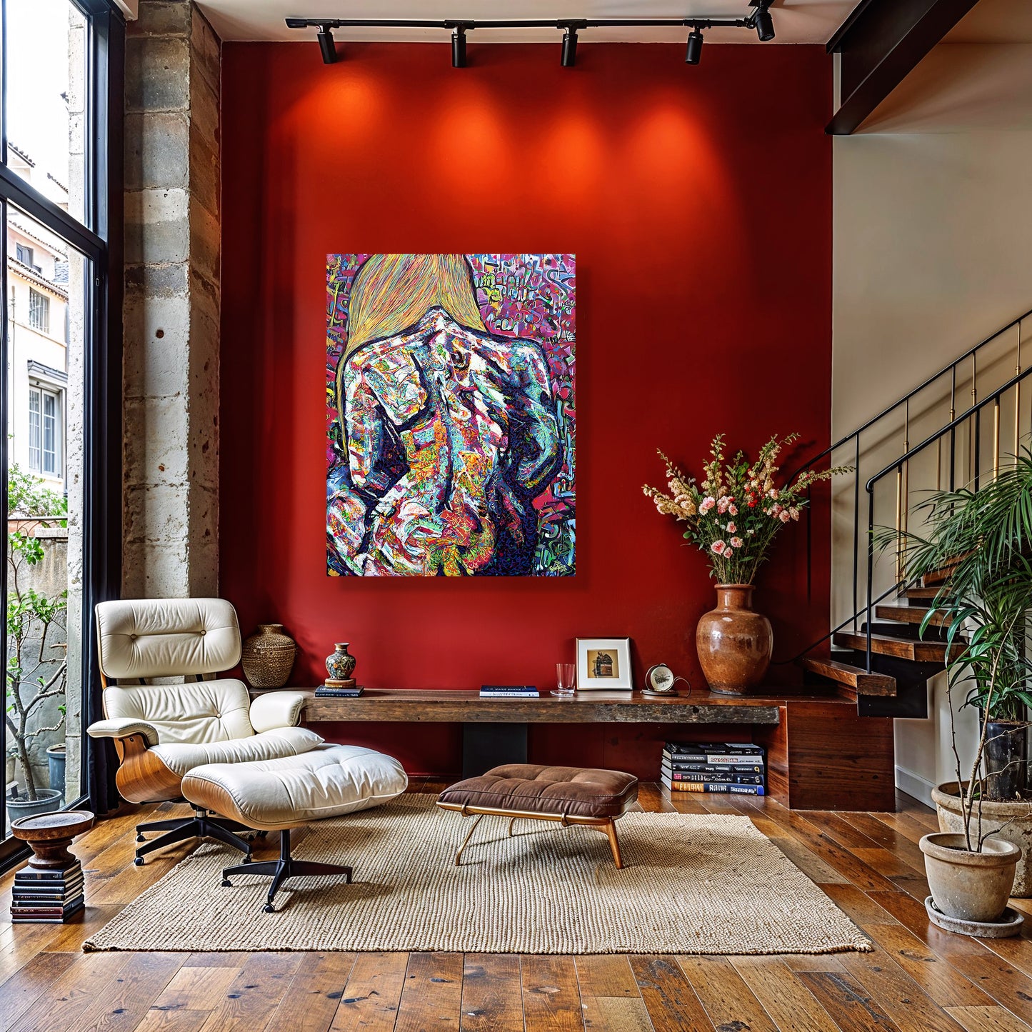Painting: Naked 100x130 cm / 40x52 in with AR