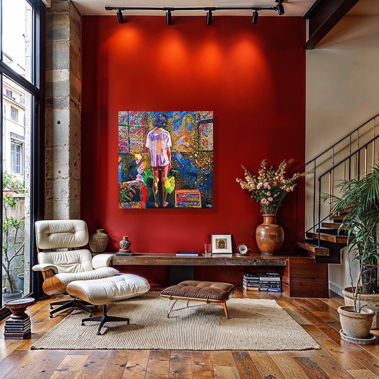 Painting: Now what? 100x130 cm / 40x52 in with AR