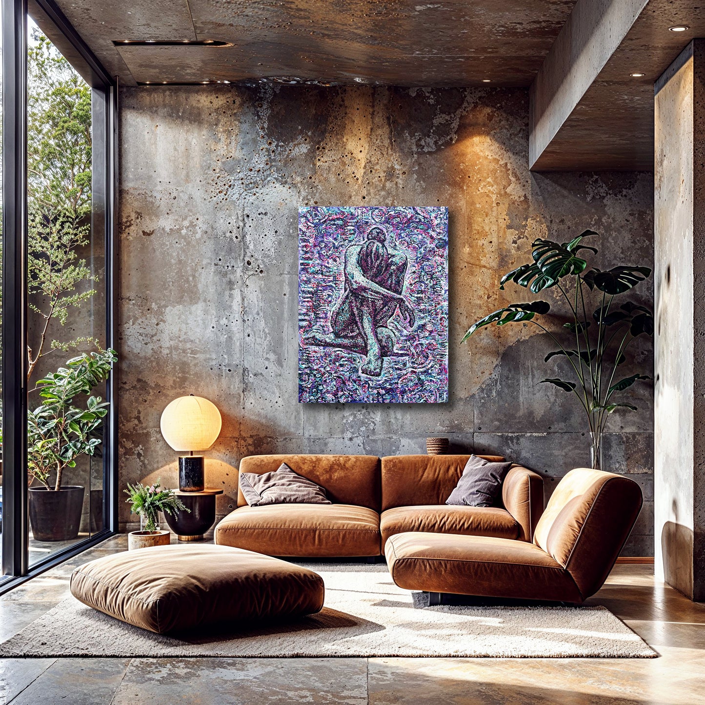 Painting: Never defeated 100x130 cm / 40x52 in with AR