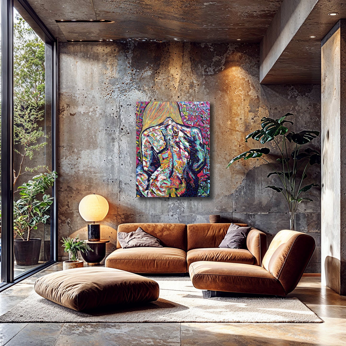 Painting: Naked 100x130 cm / 40x52 in with AR
