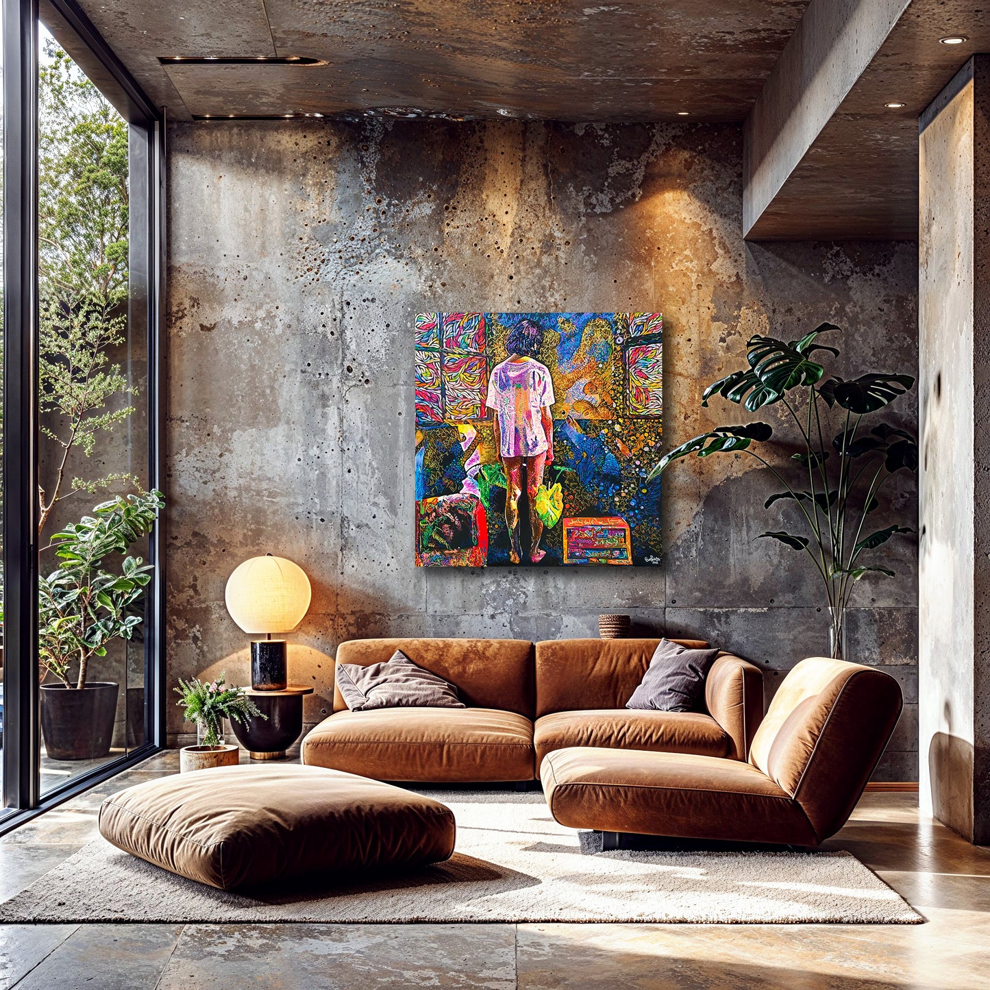 Painting: Now what? 100x130 cm / 40x52 in with AR