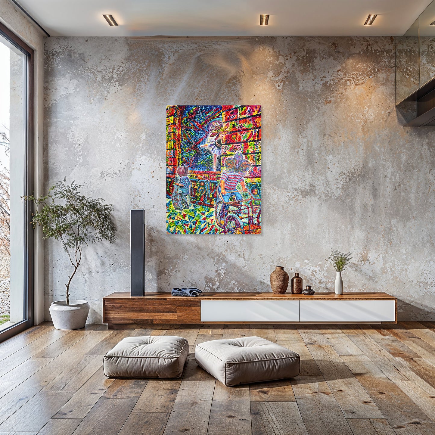 Painting: Brief Coincidences 90x135 cm / 36x54 in