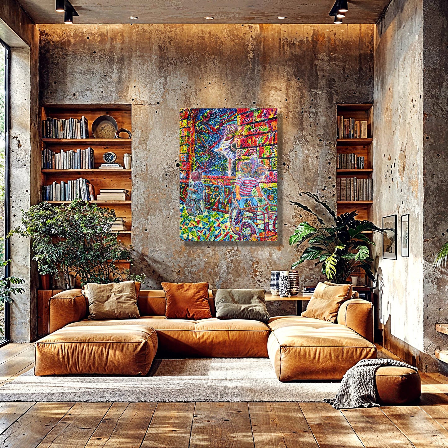Painting: Brief Coincidences 90x135 cm / 36x54 in