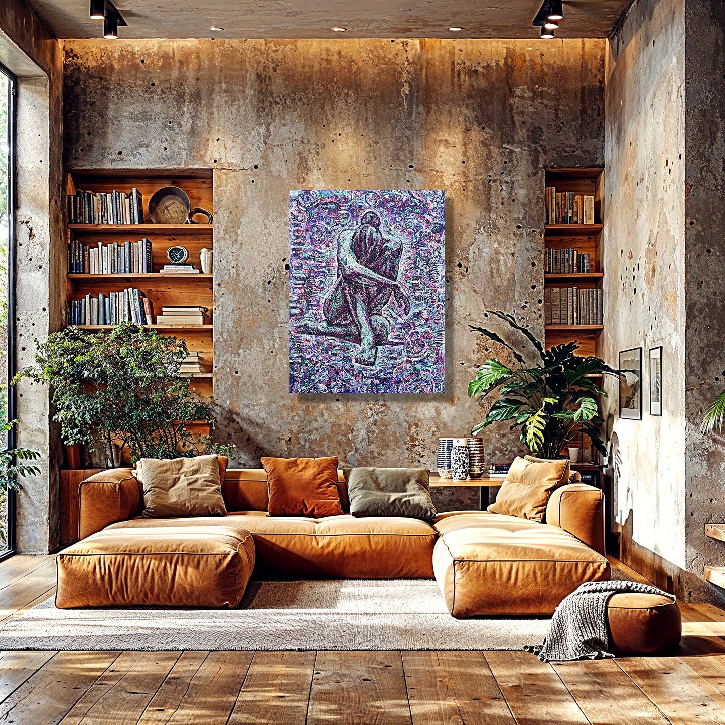 Painting: Never defeated 100x130 cm / 40x52 in with AR
