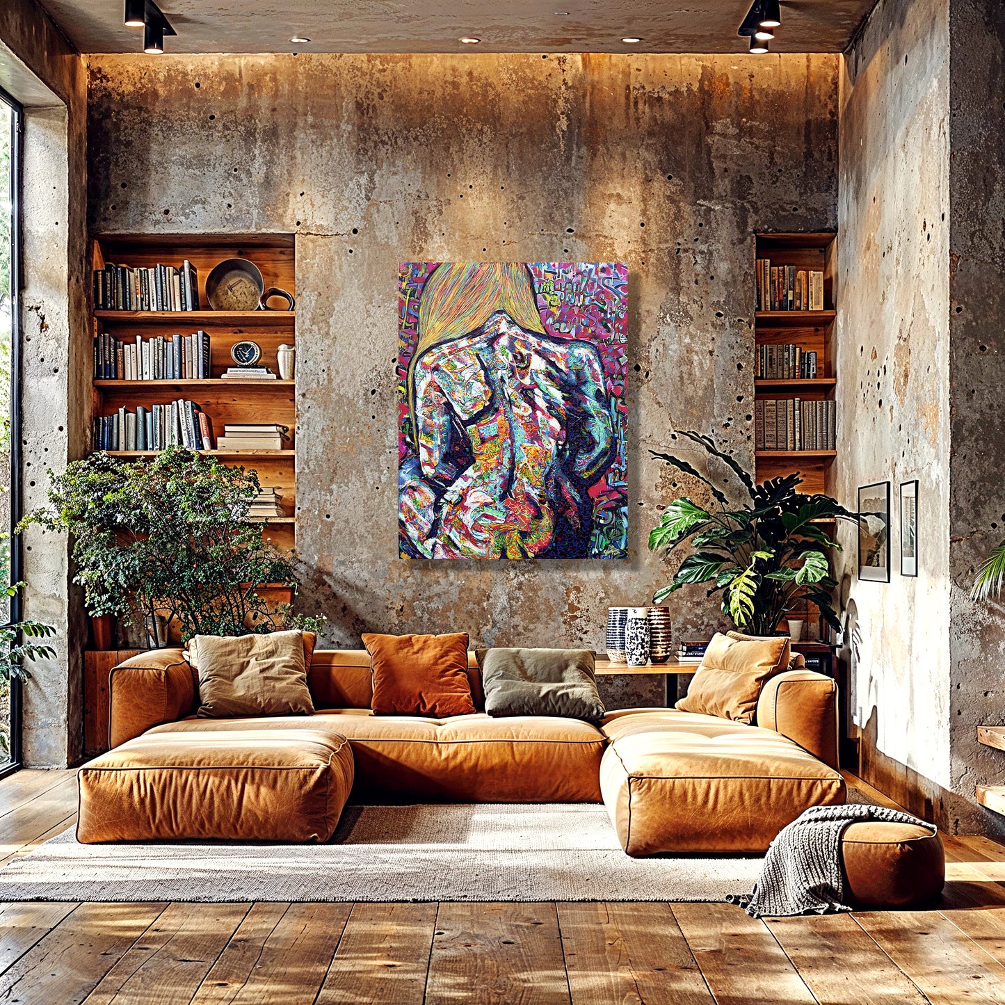 Painting: Naked 100x130 cm / 40x52 in with AR